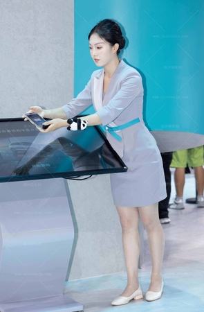 LB294-44P成都车展-捷途展台超透肉丝礼仪前台丰满美腿