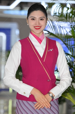 SH25-185-63√南航空姐-双丝出海