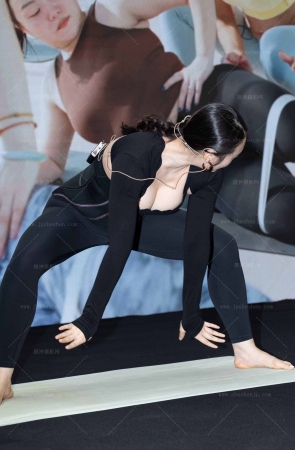 上海车展轻熟礼仪肉丝高跟美腿