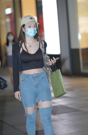 小白鞋牛仔裤 [59P1V-994MB] 