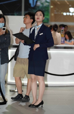 车展篇-热情招呼的工装肉丝60P 13P