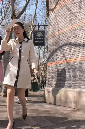 高跟丝袜米色群气质女神