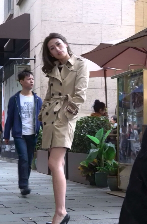 黑色高跟美腿苗条身材美女
