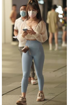 漂亮的高腰瑜伽裤美女(94P)