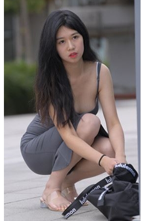 灰裙美女【套图+视频】