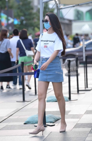 2267-36+56牛仔短裙高跟 13P