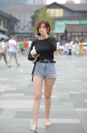 牛仔短裤百搭