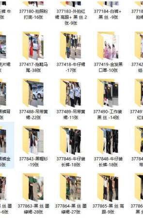街拍图片打包下载，共4311套5.6万余张街拍摄影图片打包，大小73.2GB