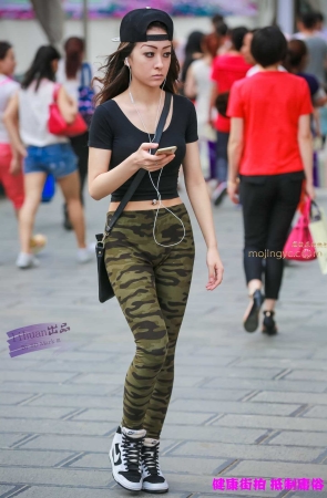 李欢原创——–潮女，迷彩裤（22P）