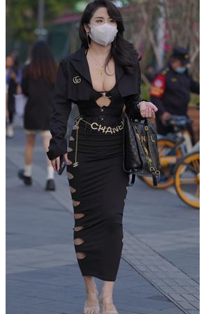 性感的黑色包臀裙美女(462P)