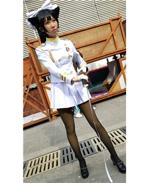 4k-超长秀发黑丝cosplay青春美少女