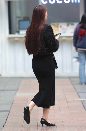 气质街拍高跟shaofu