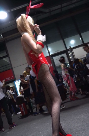 大眼网袜高跟cosplay