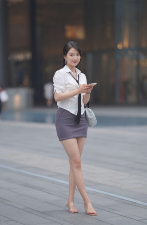 kaine模拍作品 制服气质美女 面若桃花明眸皓齿