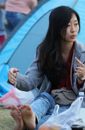 No613 原以为靓丽女神不肯给人看脚，没想到这么舍得 第2套