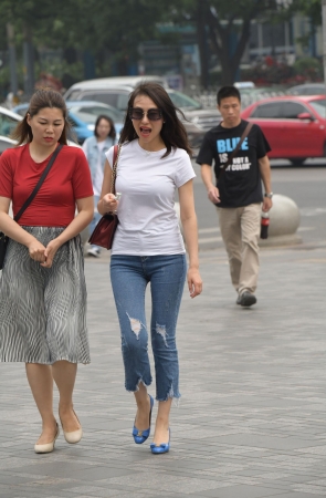 高跟牛仔大长腿