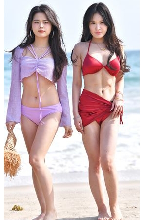 沙滩上的比基尼美女(83P)