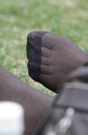 No914 长黑丝——男人一出现，端庄坐姿就没了