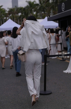 21418-32+49/紧身白裤 4P