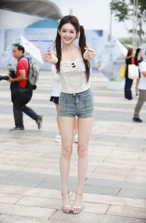 大长腿热裤-粥粥酱