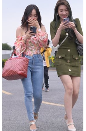 蓝色牛仔裤美女(102P)