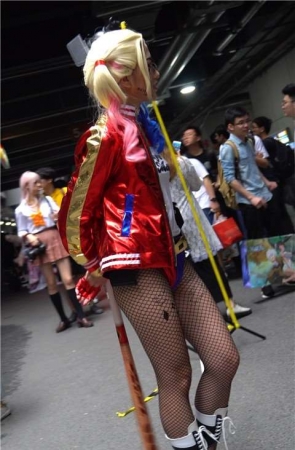 4K 玩cosplay的大眼网袜洋妞