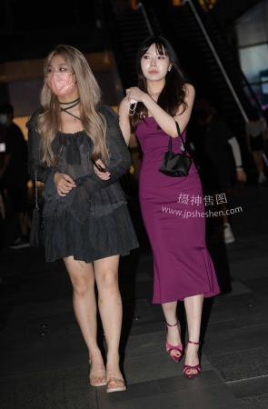 22813-38+81酒红色美女 20P