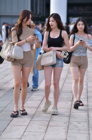 三位美腿小姐姐