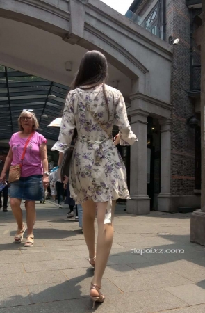 4K – 街拍性感丝袜连衣裙街拍高跟美女 [1.42 GB/MP4]