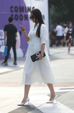 气质街拍高跟shaofu