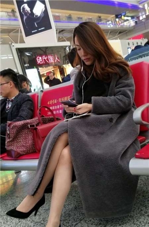 4k-性感高跟鞋女神美女