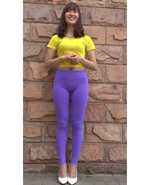 紫色紧身瑜伽裤美女 [6.09 GB]