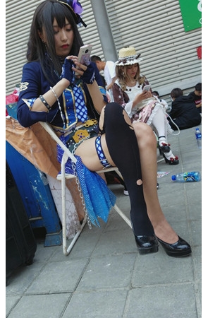 蓝衣MTcosplay极品小姐姐